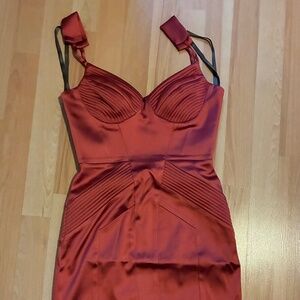 Andy the Anh evening body on dress with built in bra padding